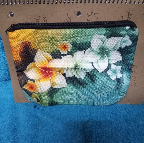 Floral Multicolor Makeup Pouch Cosmetic Bag - Picture 1 of 2